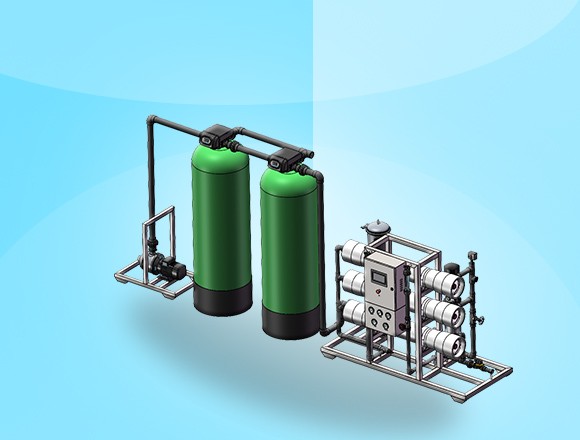 3T/H(每小時(shí)出水3噸)反滲透凈水設(shè)備