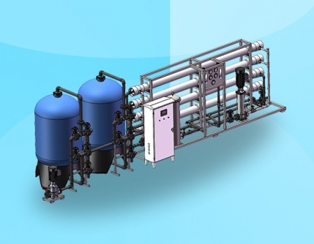    16T/H(每小時(shí)出水16噸)反滲透凈水設(shè)備	